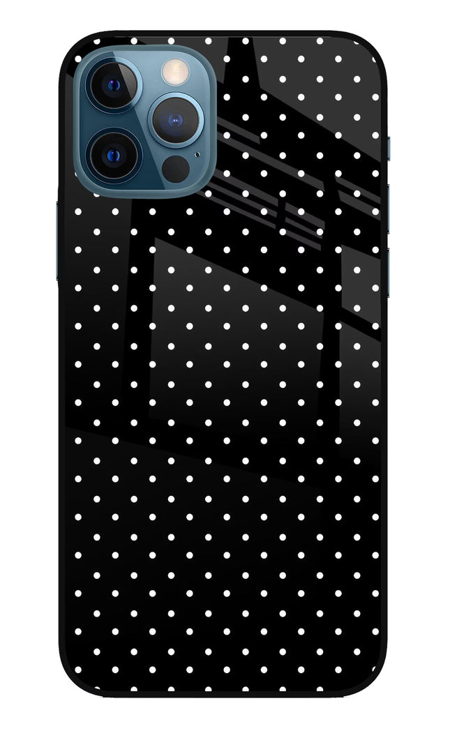 White Dots iPhone 12 Pro Glass Case