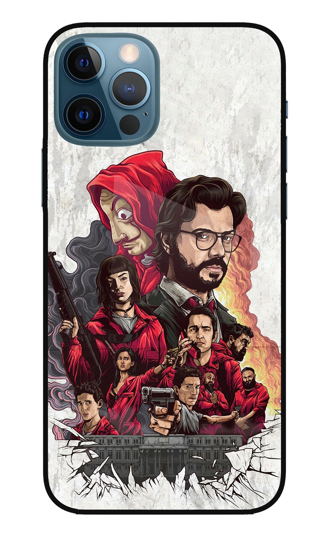 Money Heist Artwork iPhone 12 Pro Back Cover