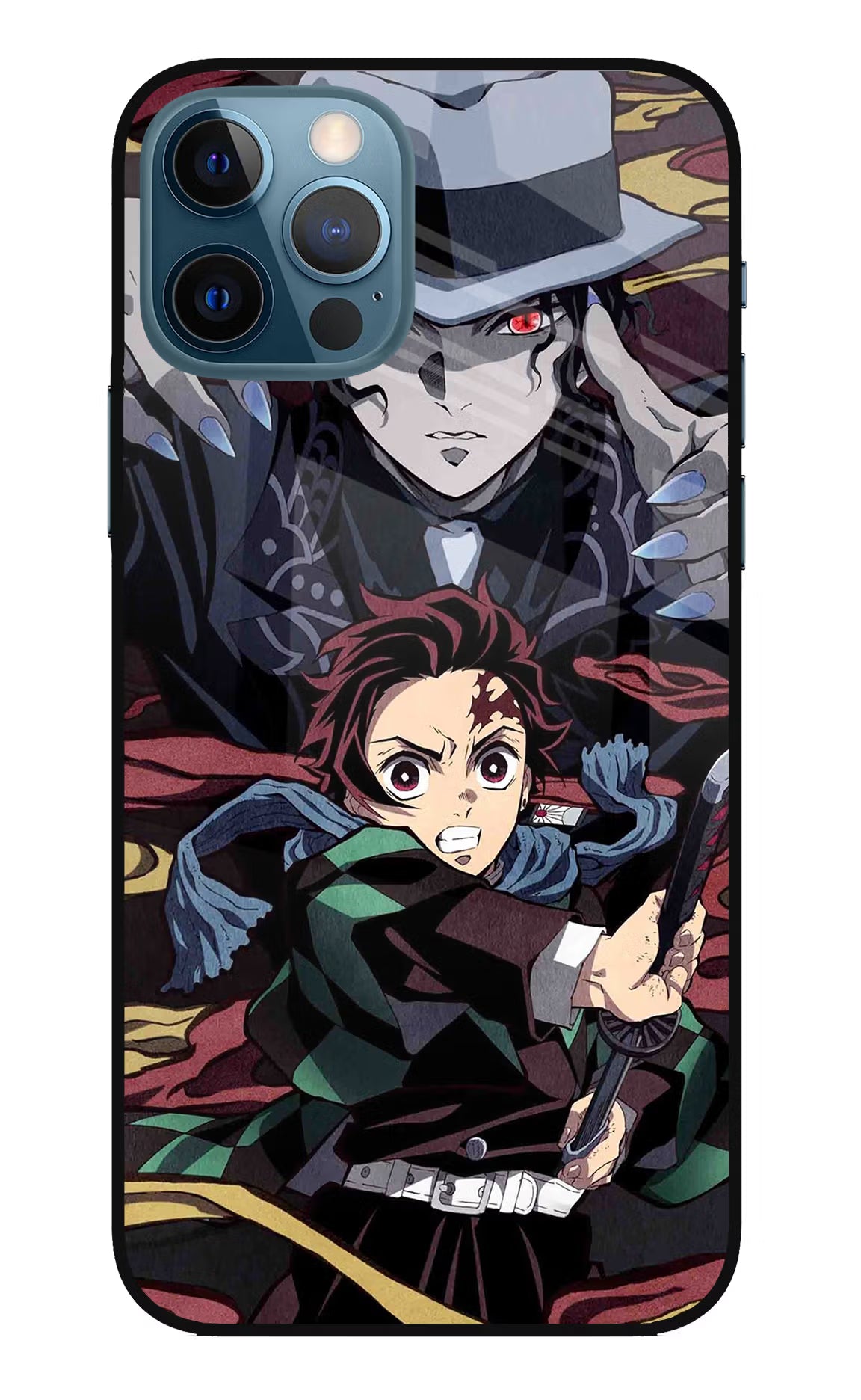 Demon Slayer iPhone 12 Pro Glass Case Back Cover by Casekaro