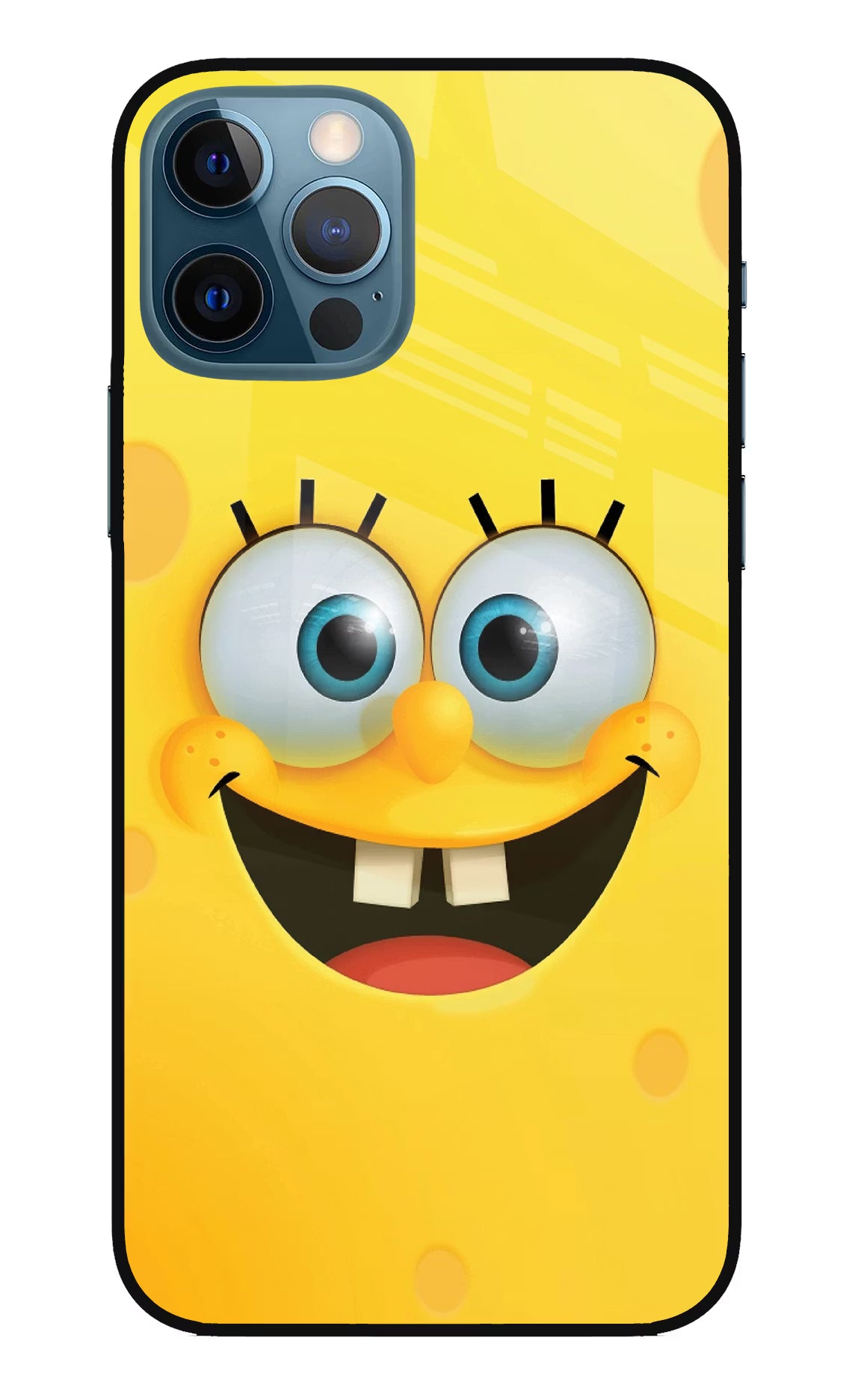 Sponge 1 iPhone 12 Pro Glass Case Back Cover by Casekaro