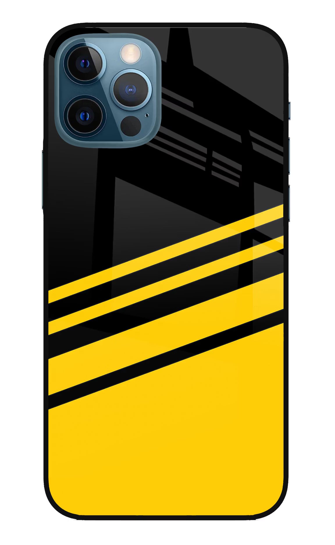 Yellow Shades iPhone 12 Pro Glass Case Back Cover by Casekaro