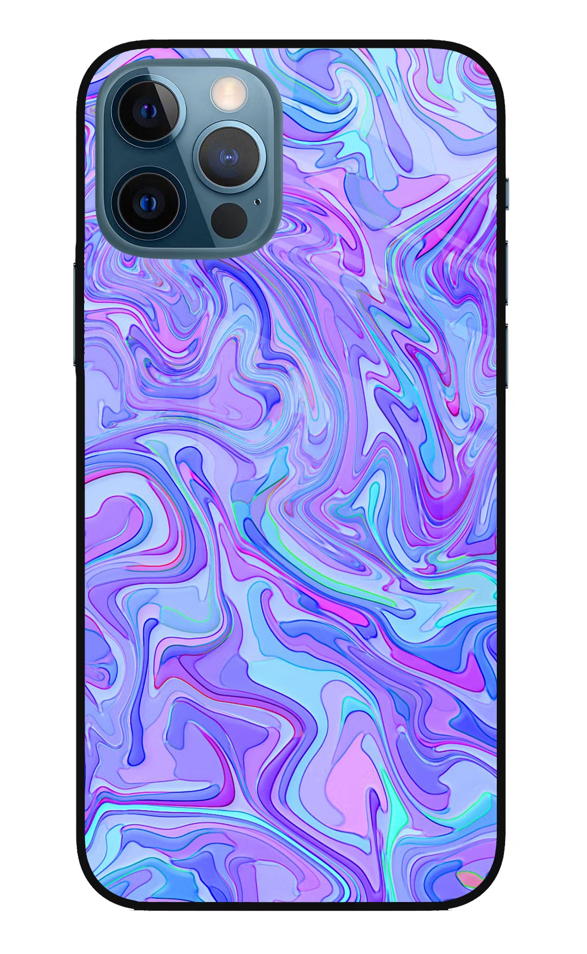 Glitter iPhone 12 Pro Glass Case Back Cover by Casekaro