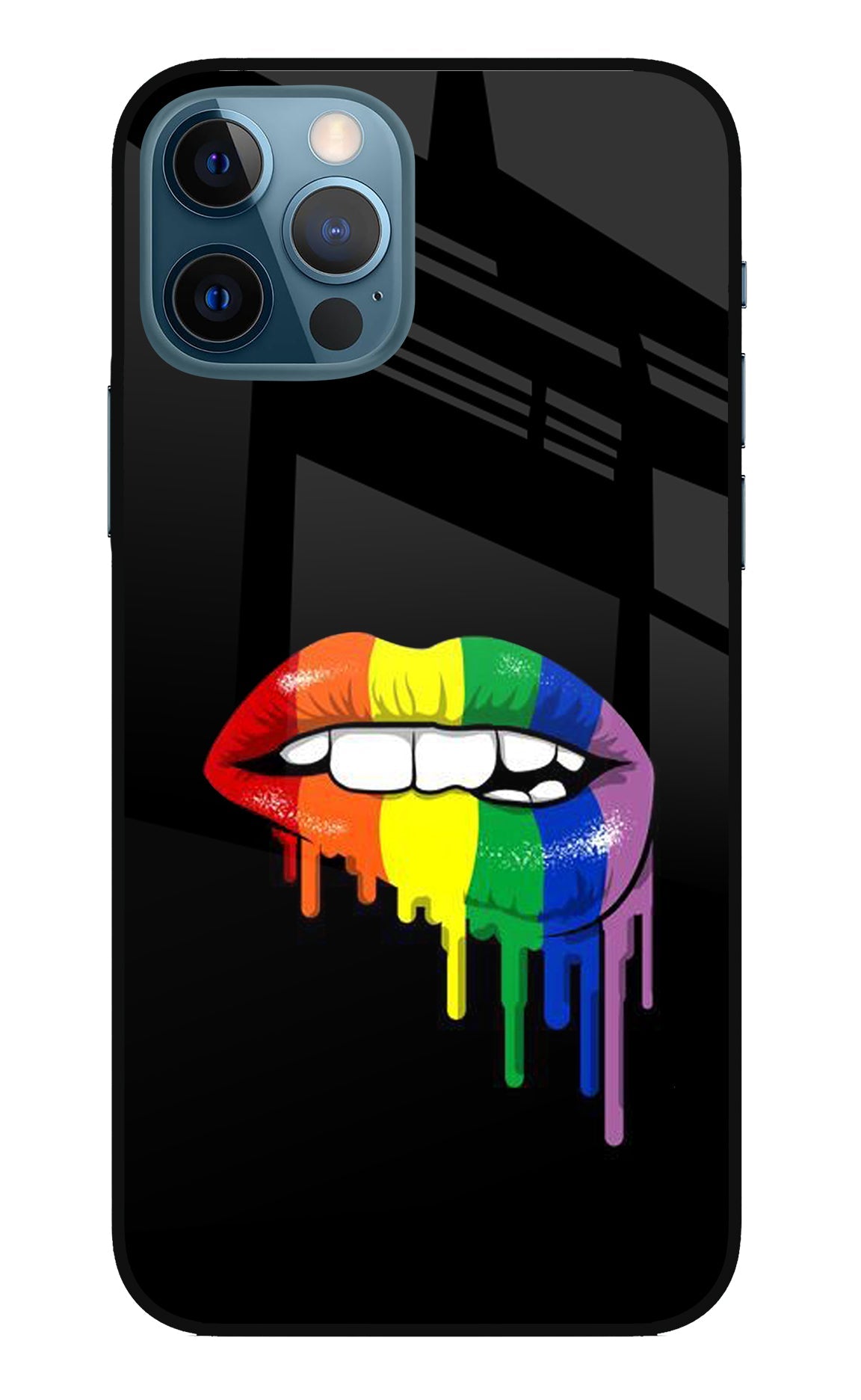 Lips Biting iPhone 12 Pro Back Cover