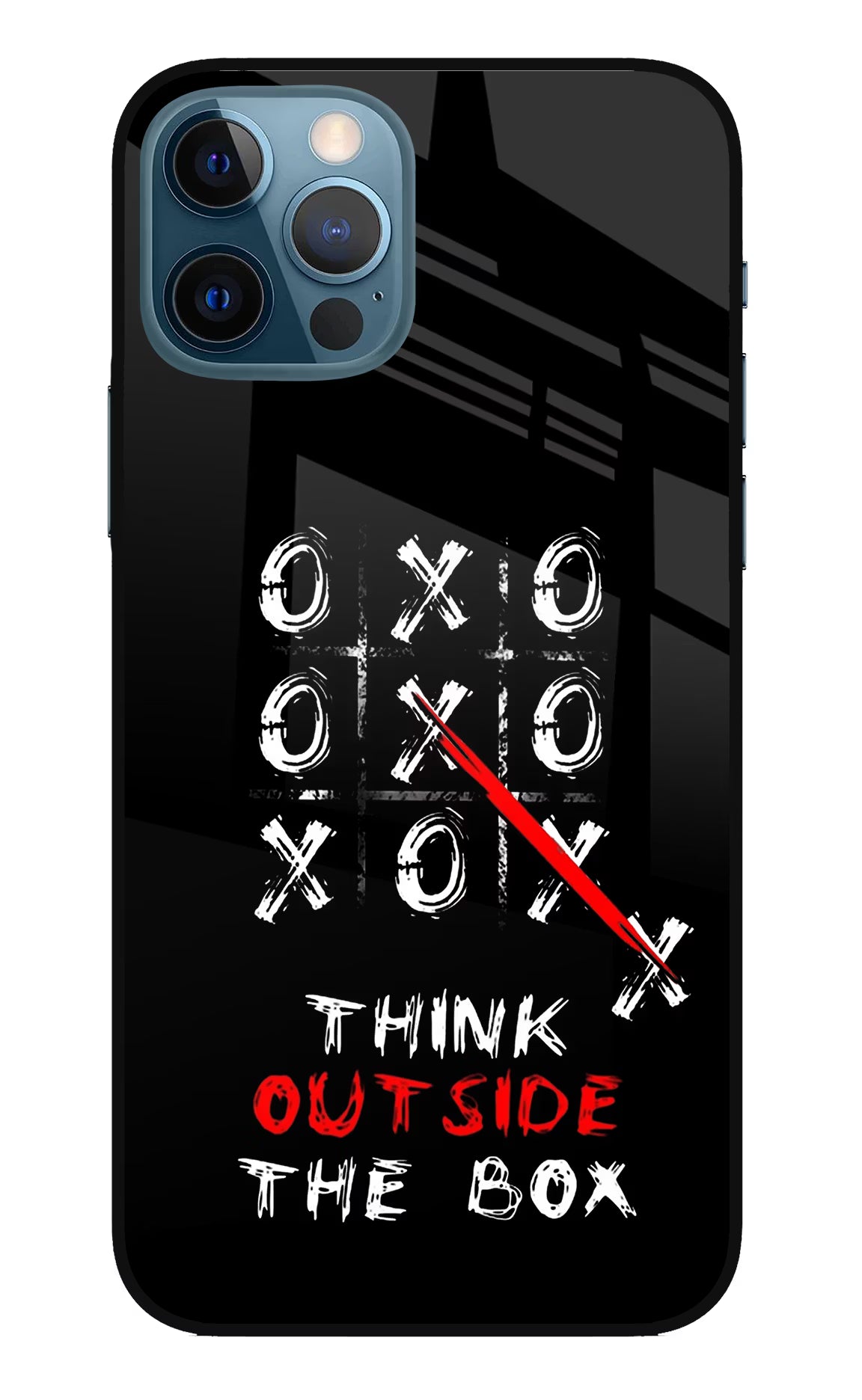Think out of the BOX iPhone 12 Pro Glass Case Back Cover by Casekaro