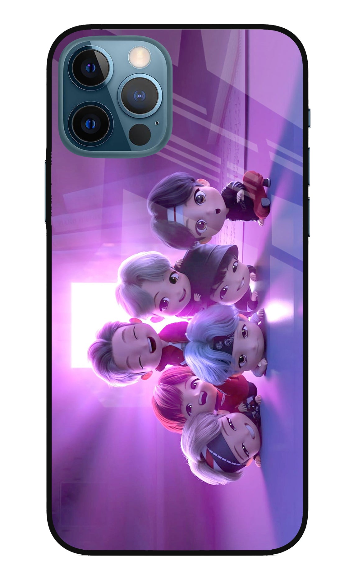 BTS Chibi iPhone 12 Pro Back Cover