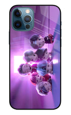 BTS Chibi iPhone 12 Pro Glass Case