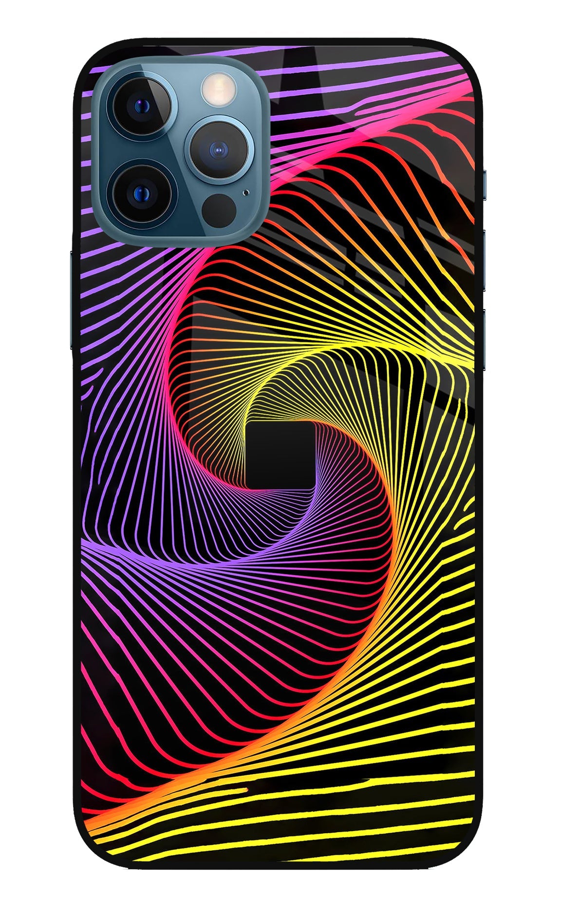 Colorful Strings iPhone 12 Pro Glass Case