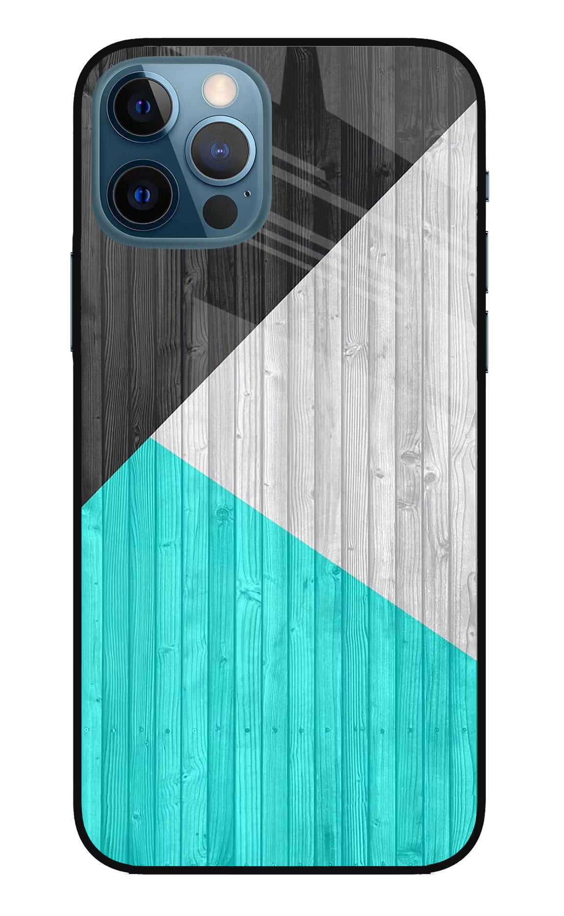 Wooden Abstract iPhone 12 Pro Glass Case Back Cover by Casekaro