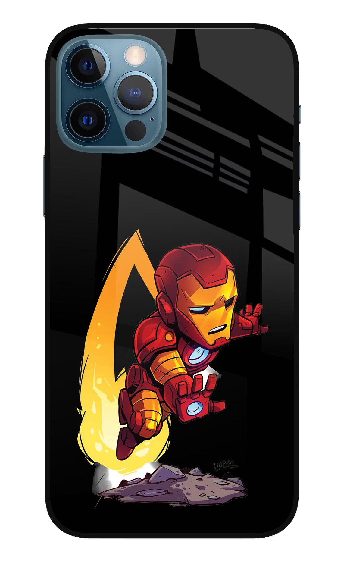 IronMan iPhone 12 Pro Glass Case Back Cover by Casekaro