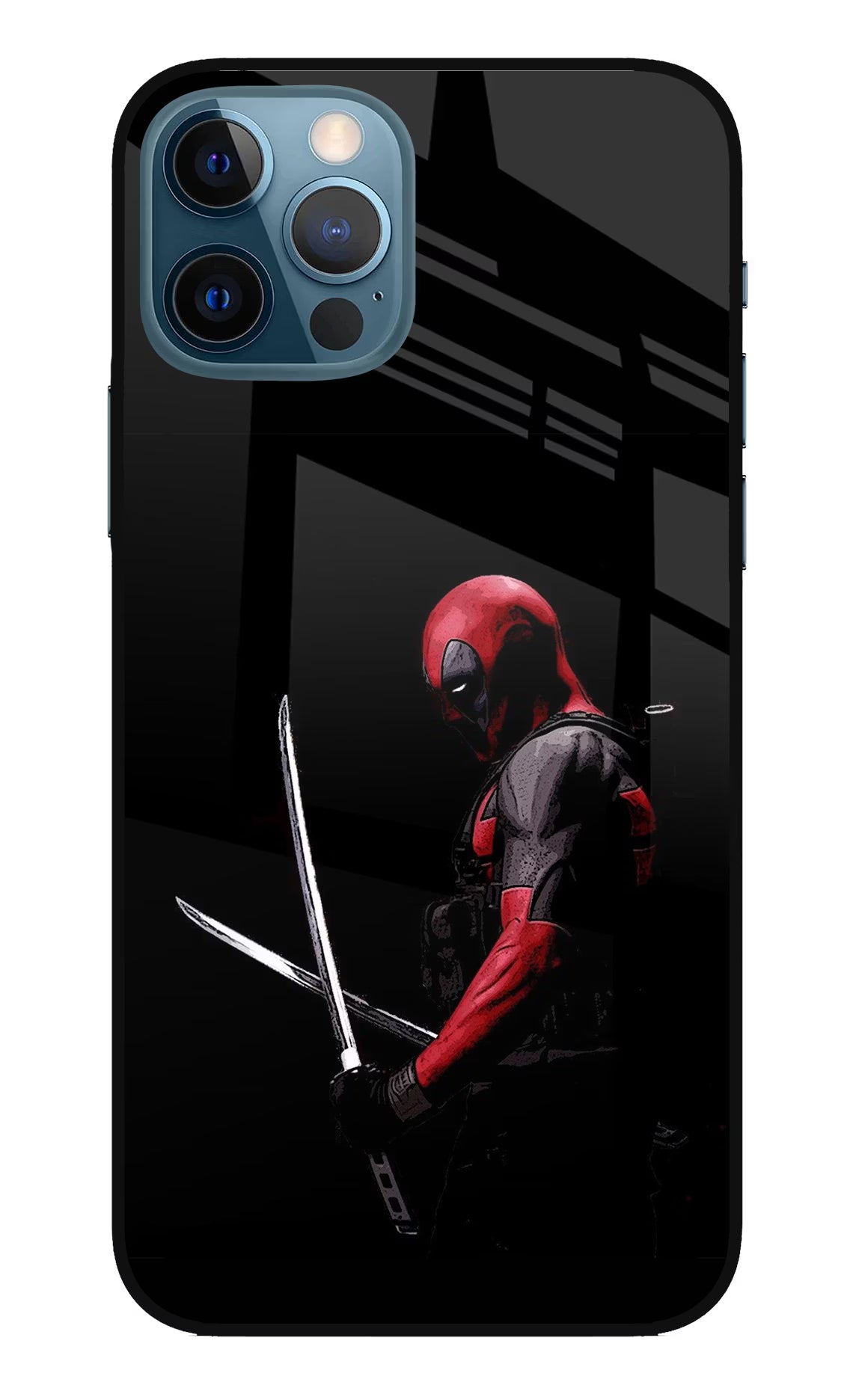 Deadpool iPhone 12 Pro Glass Case Back Cover by Casekaro