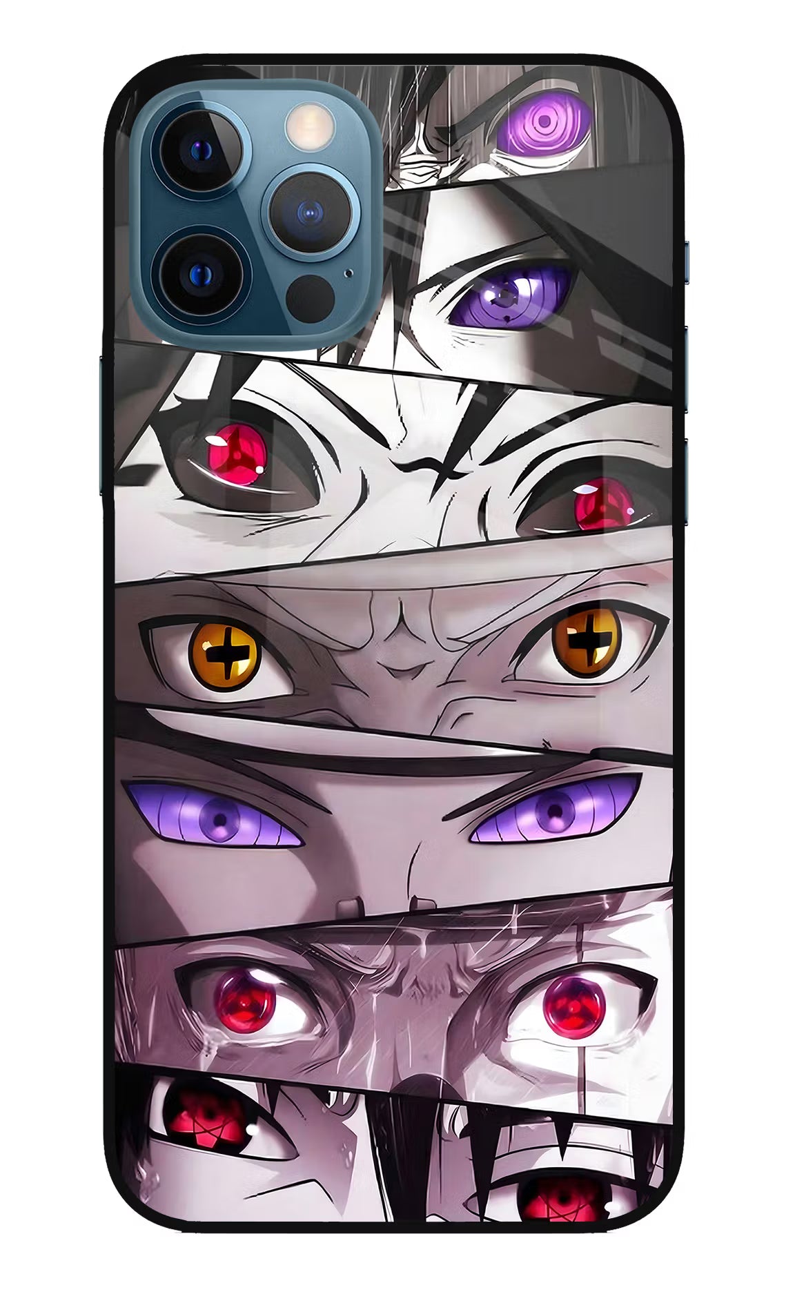 Naruto Anime iPhone 12 Pro Glass Case Back Cover by Casekaro