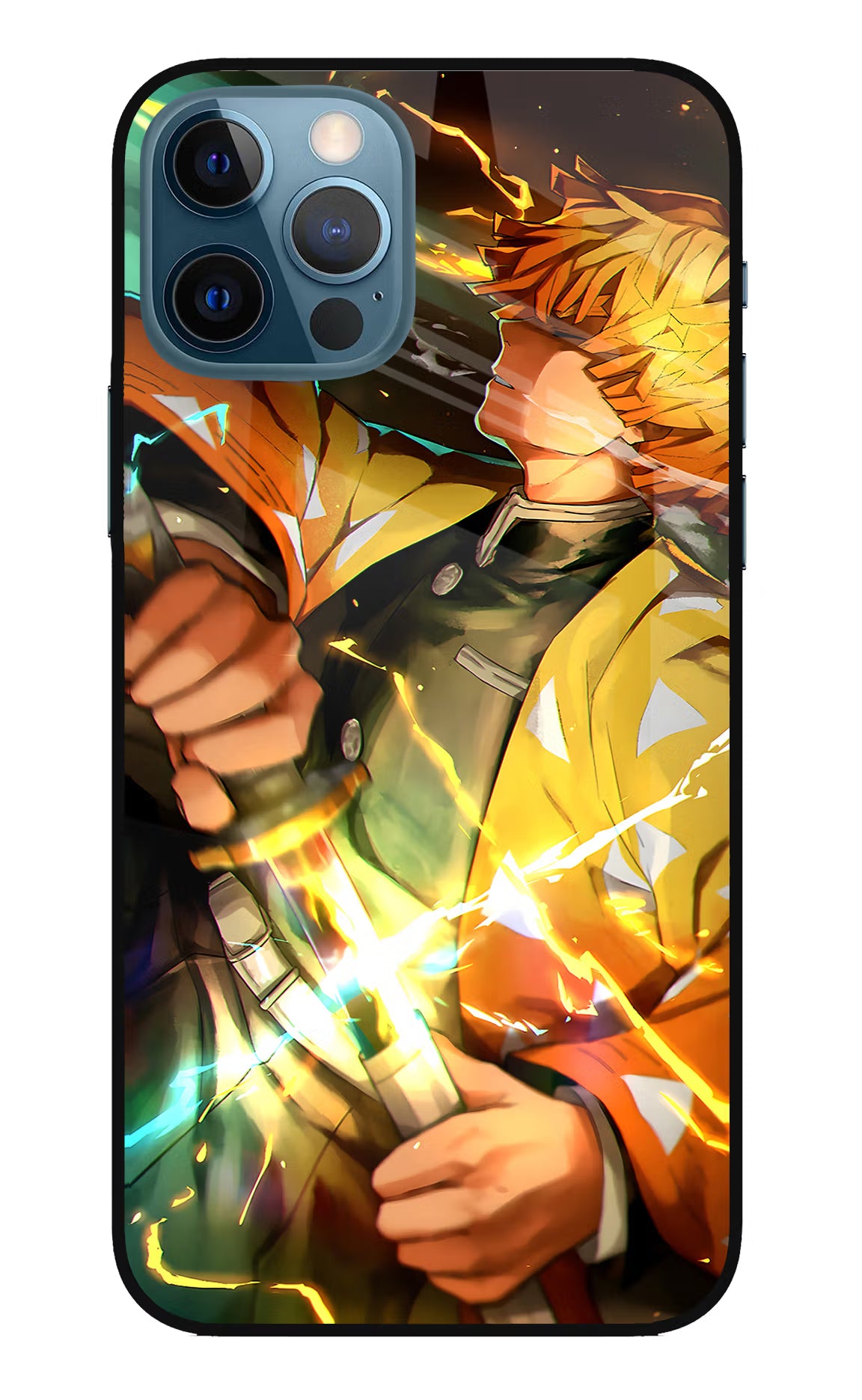 Demon Slayer iPhone 12 Pro Glass Case Back Cover by Casekaro