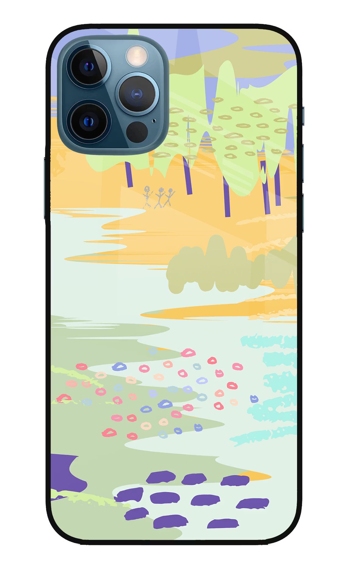 Scenery iPhone 12 Pro Glass Case Back Cover by Casekaro