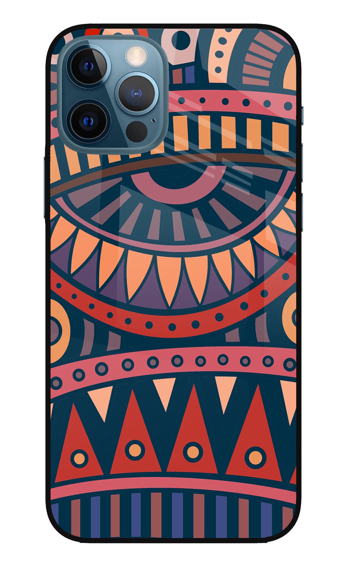 African Culture Design iPhone 12 Pro Glass Case
