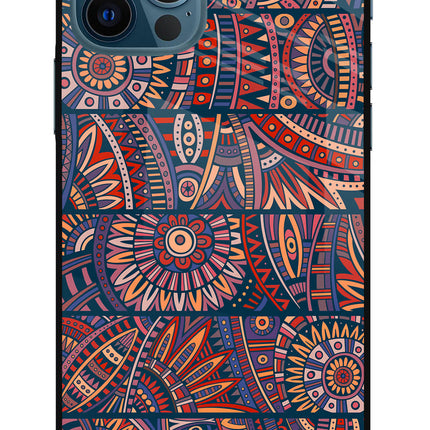 African Culture Design iPhone 12 Pro Glass Case