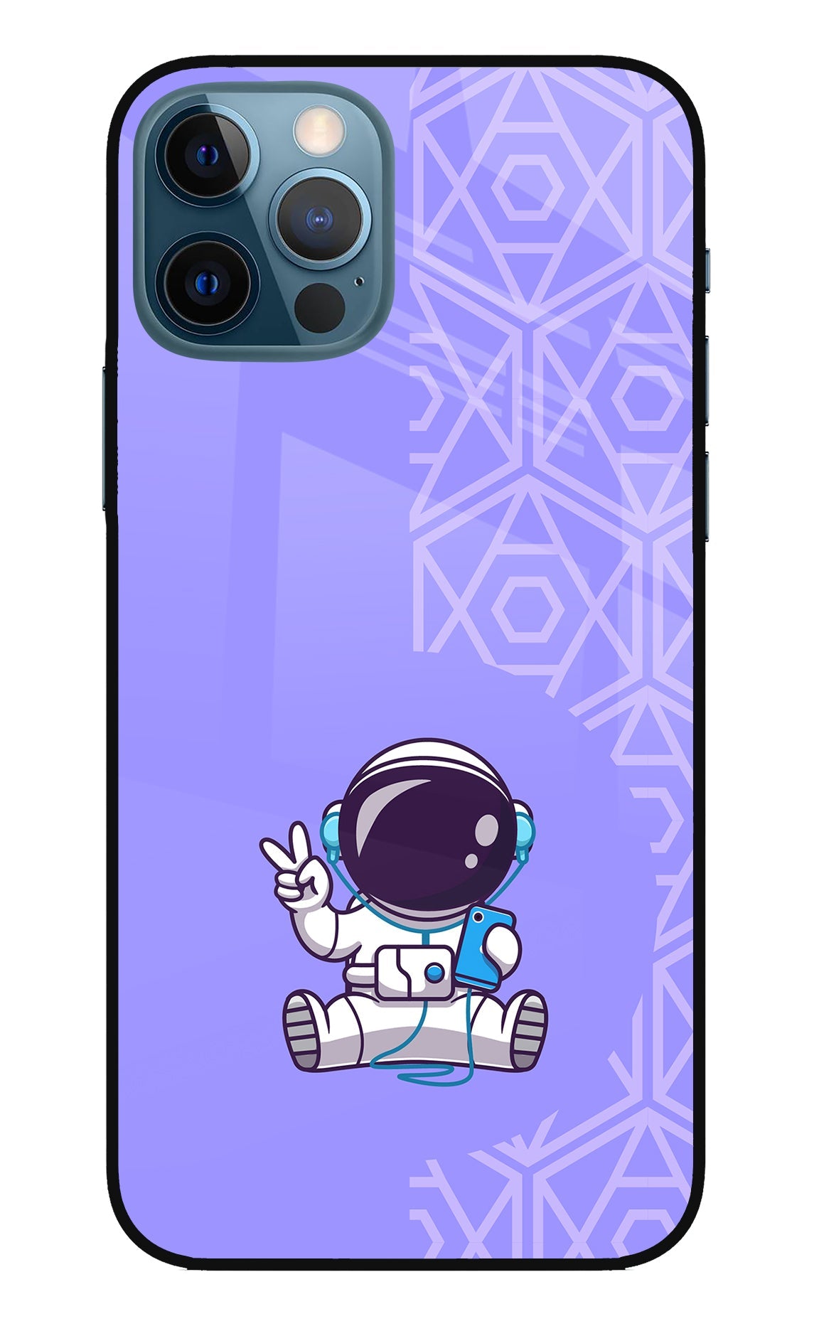 Cute Astronaut Chilling iPhone 12 Pro Back Cover