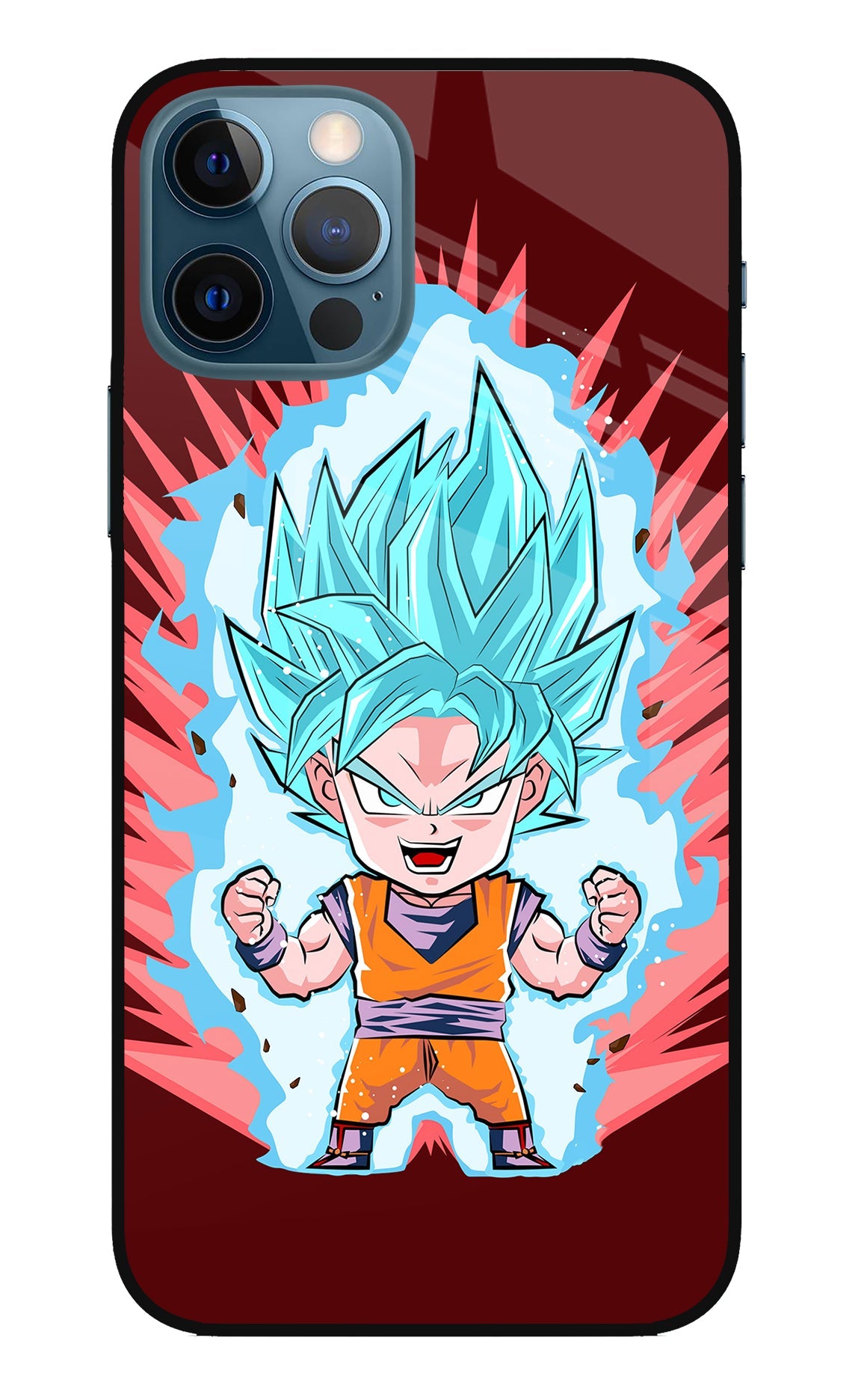 Goku Little iPhone 12 Pro Glass Case