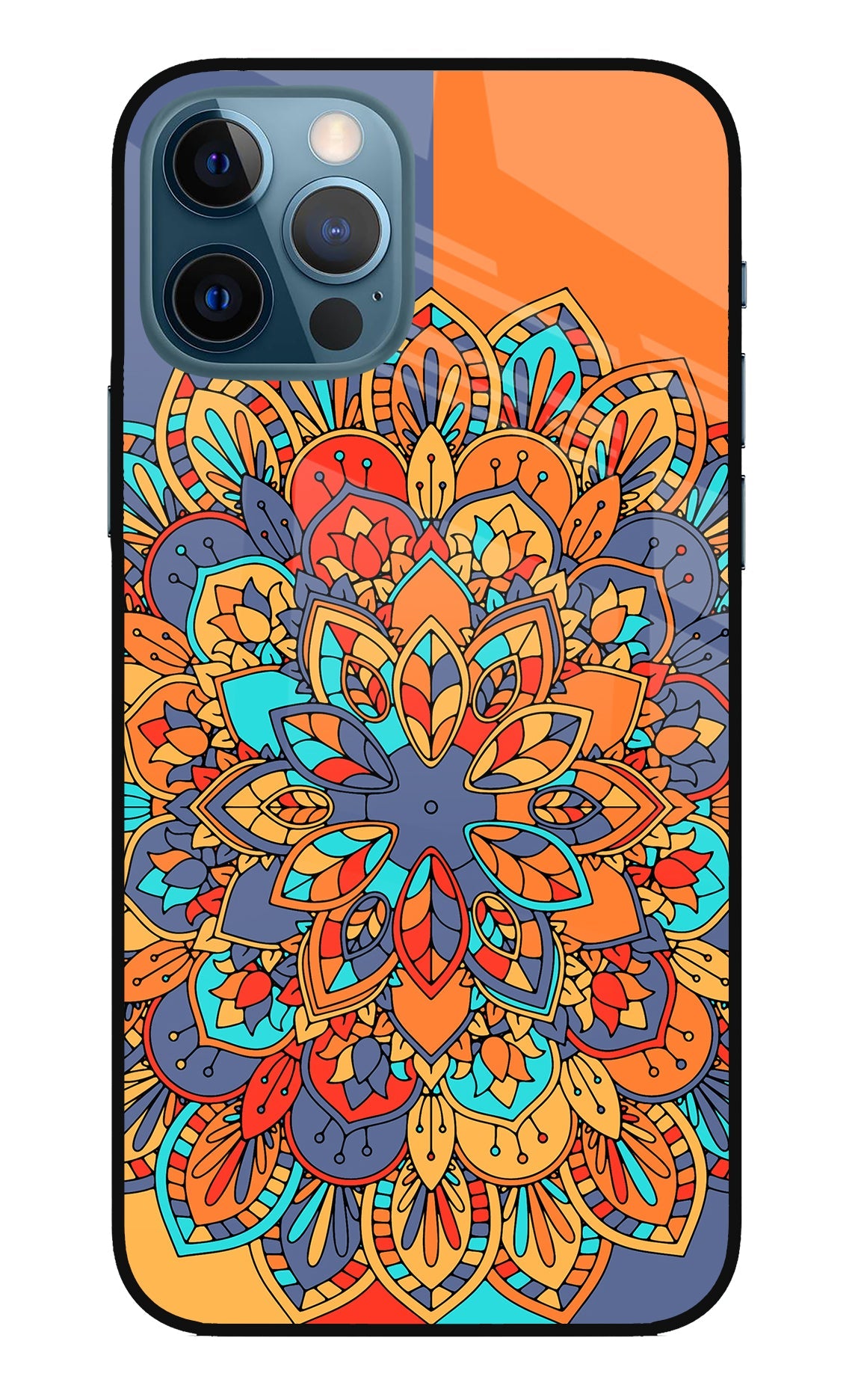 Color Mandala iPhone 12 Pro Glass Case