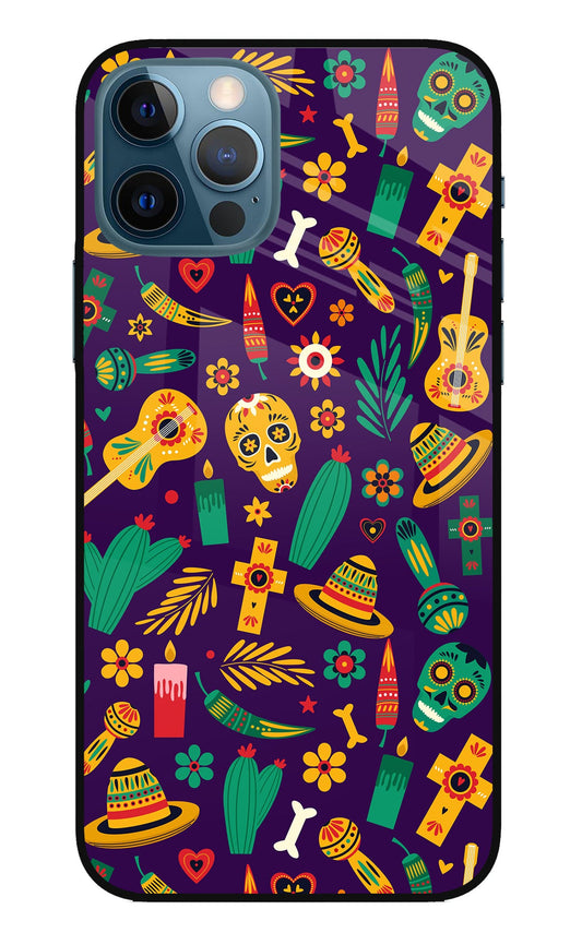 Mexican Artwork iPhone 12 Pro Glass Case