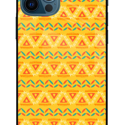 Tribal Pattern iPhone 12 Pro Glass Case