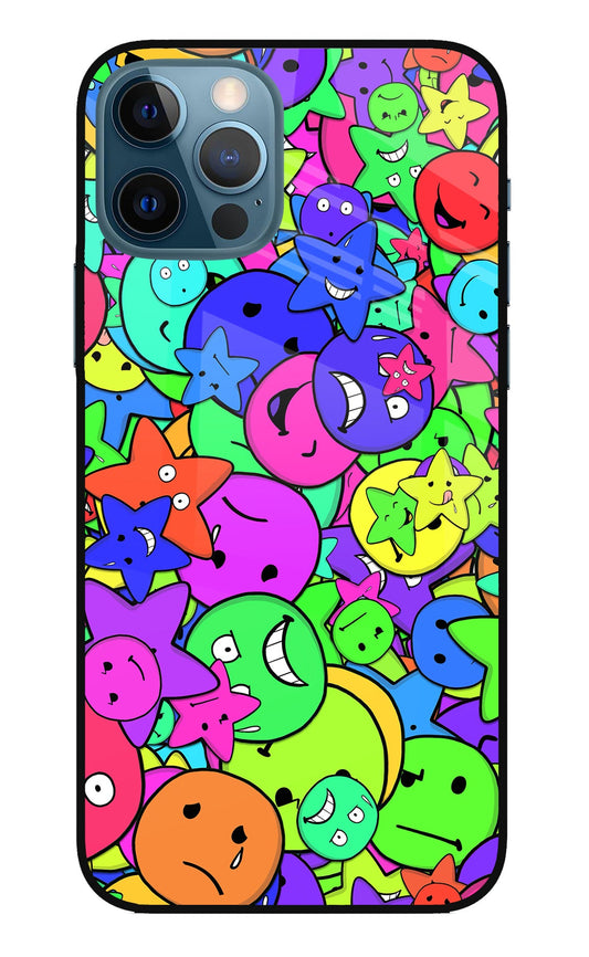 Fun Doodle iPhone 12 Pro Glass Case