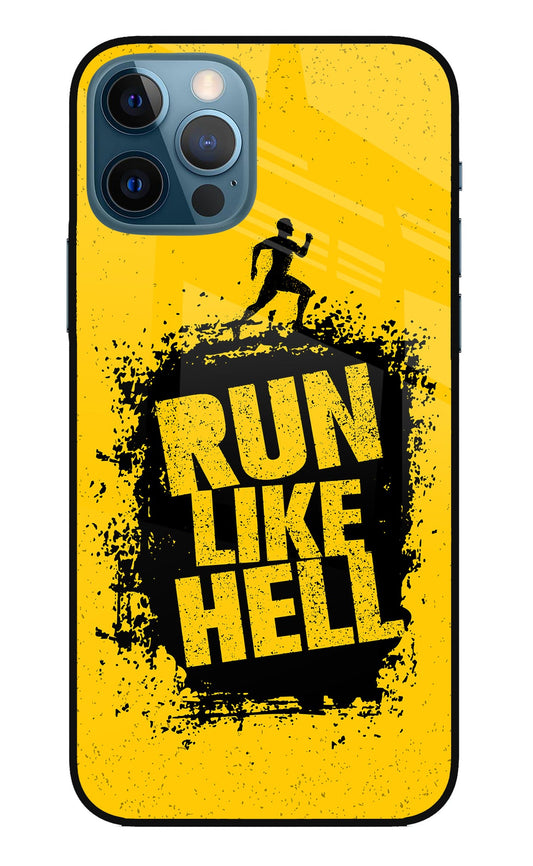 Run Like Hell iPhone 12 Pro Glass Case