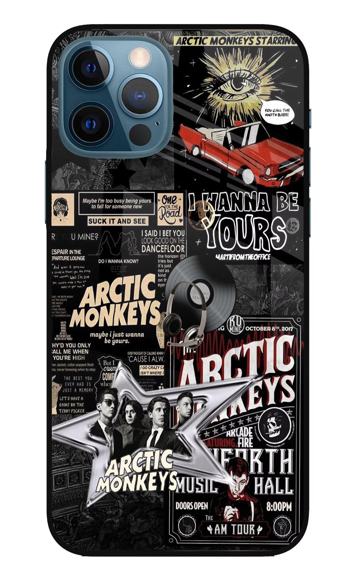 Arctic Monkeys iPhone 12 Pro Glass Case Back Cover by Casekaro
