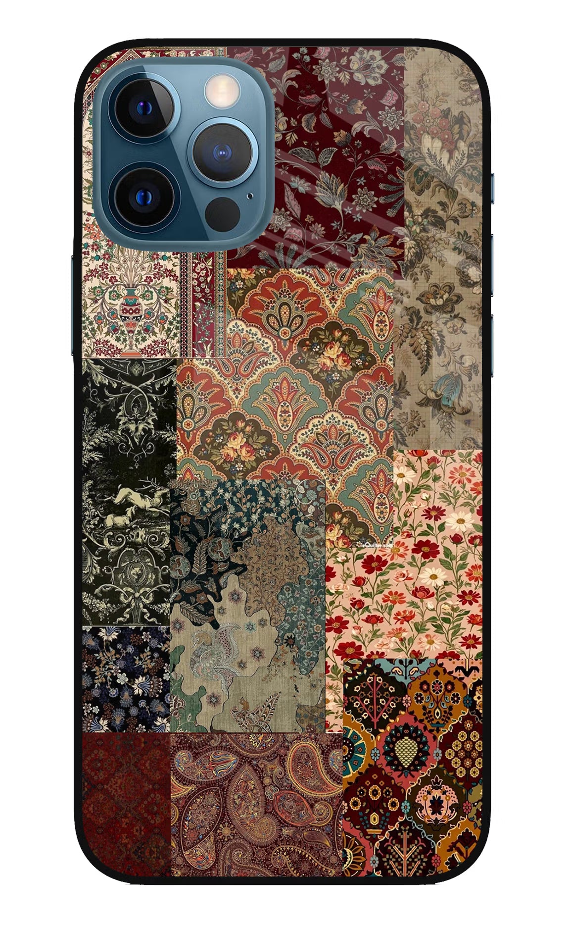 Desi Print iPhone 12 Pro Glass Case Back Cover by Casekaro