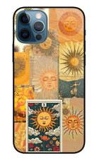 Sun iPhone 12 Pro Glass Case Back Cover by Casekaro