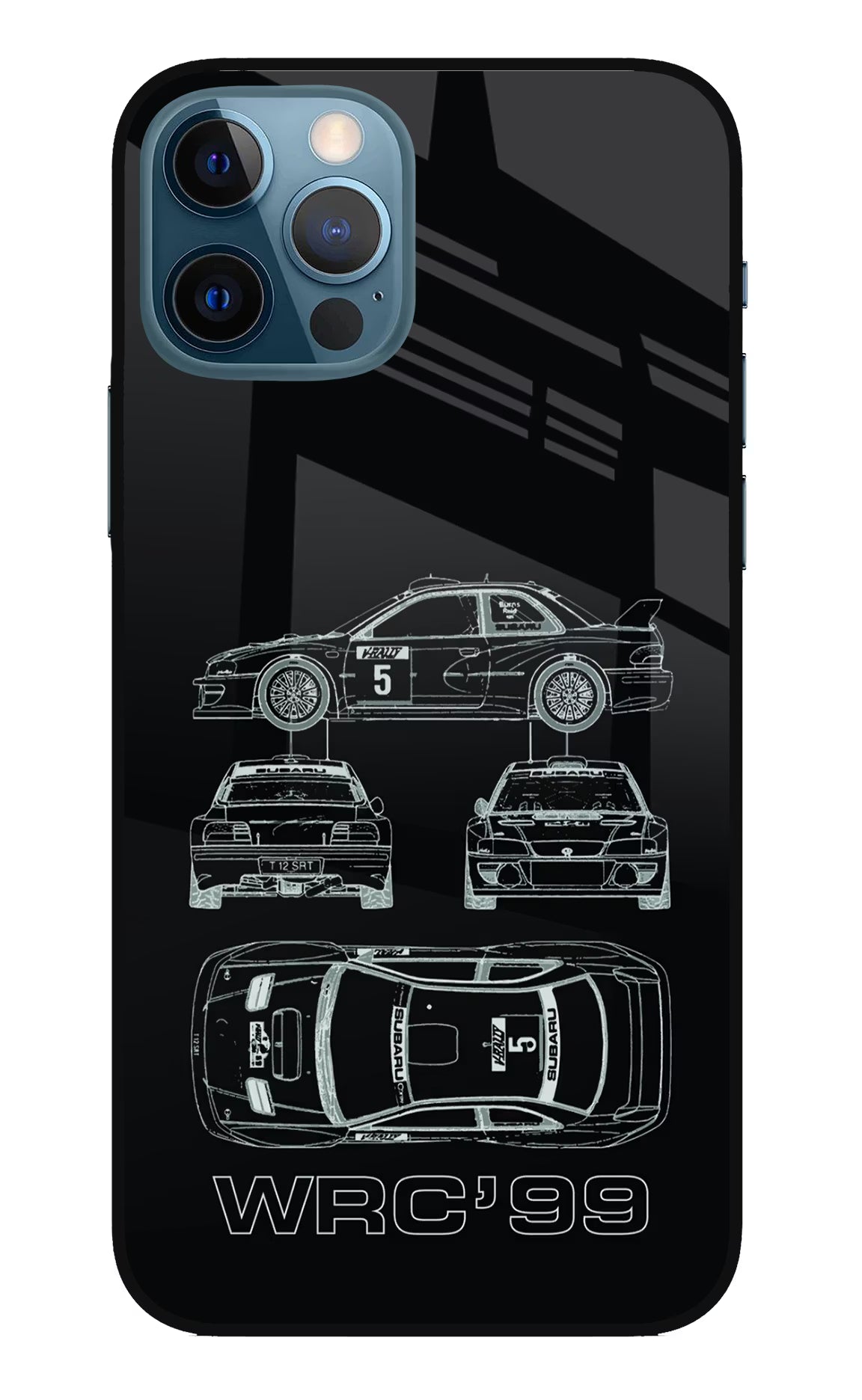 WRC'99 iPhone 12 Pro Glass Case Back Cover by Casekaro