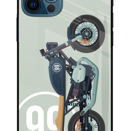 Classic Cafe Racer 99 iPhone 12 Pro Glass Case