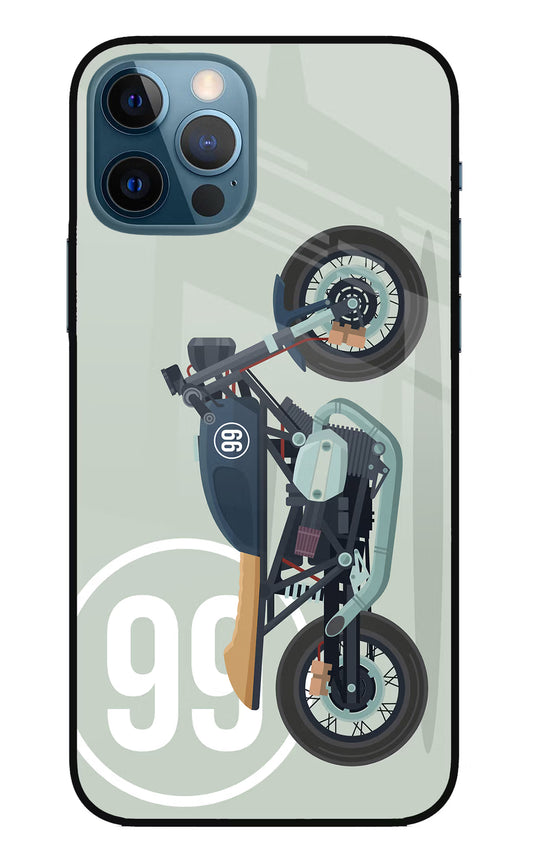 Classic Cafe Racer 99 iPhone 12 Pro Glass Case