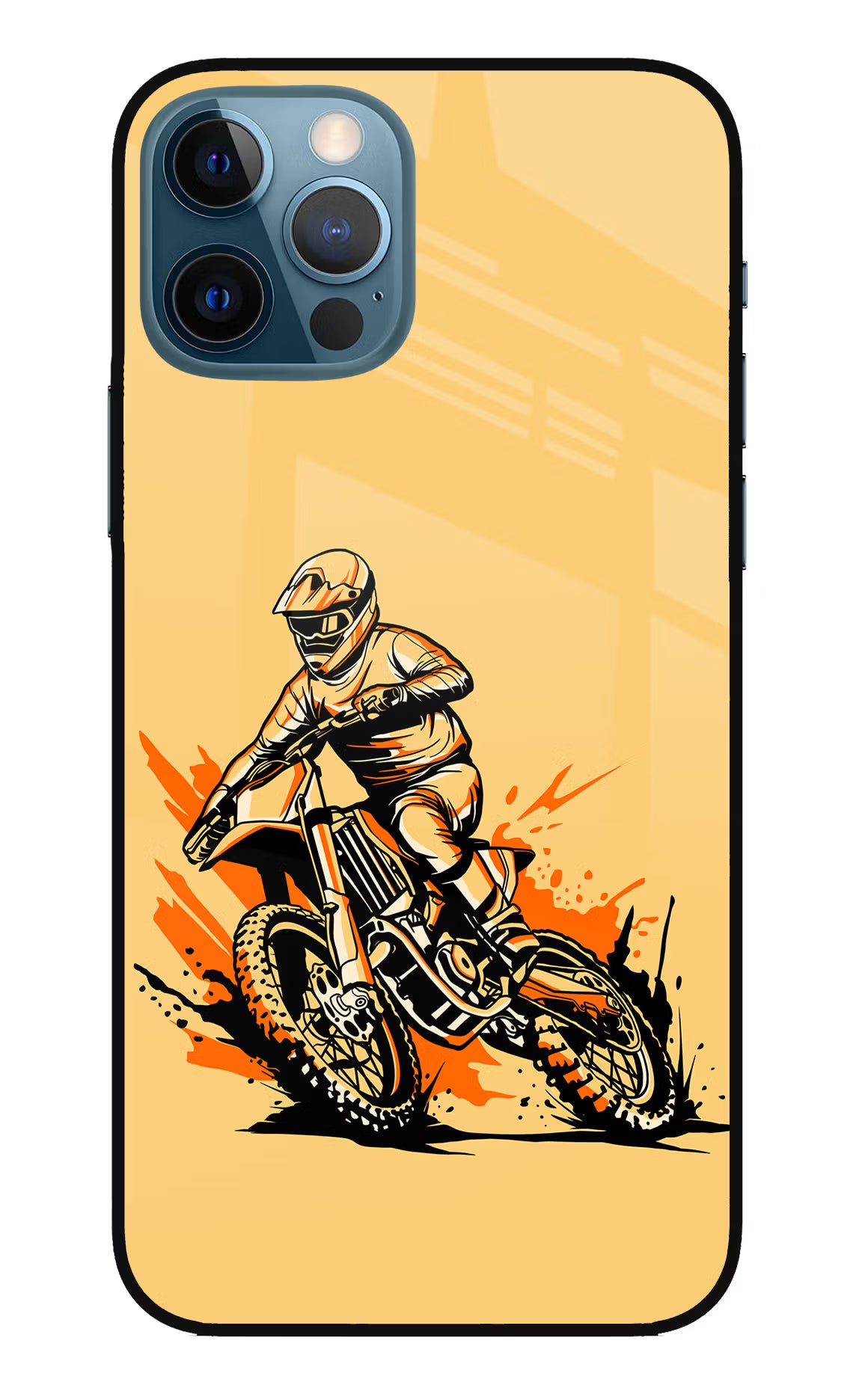 Off-Road Fury iPhone 12 Pro Glass Case Back Cover by Casekaro