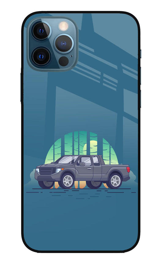 Retro Garage Vibe iPhone 12 Pro Glass Case