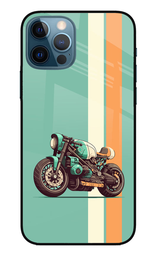Striped Moto Drift iPhone 12 Pro Glass Case