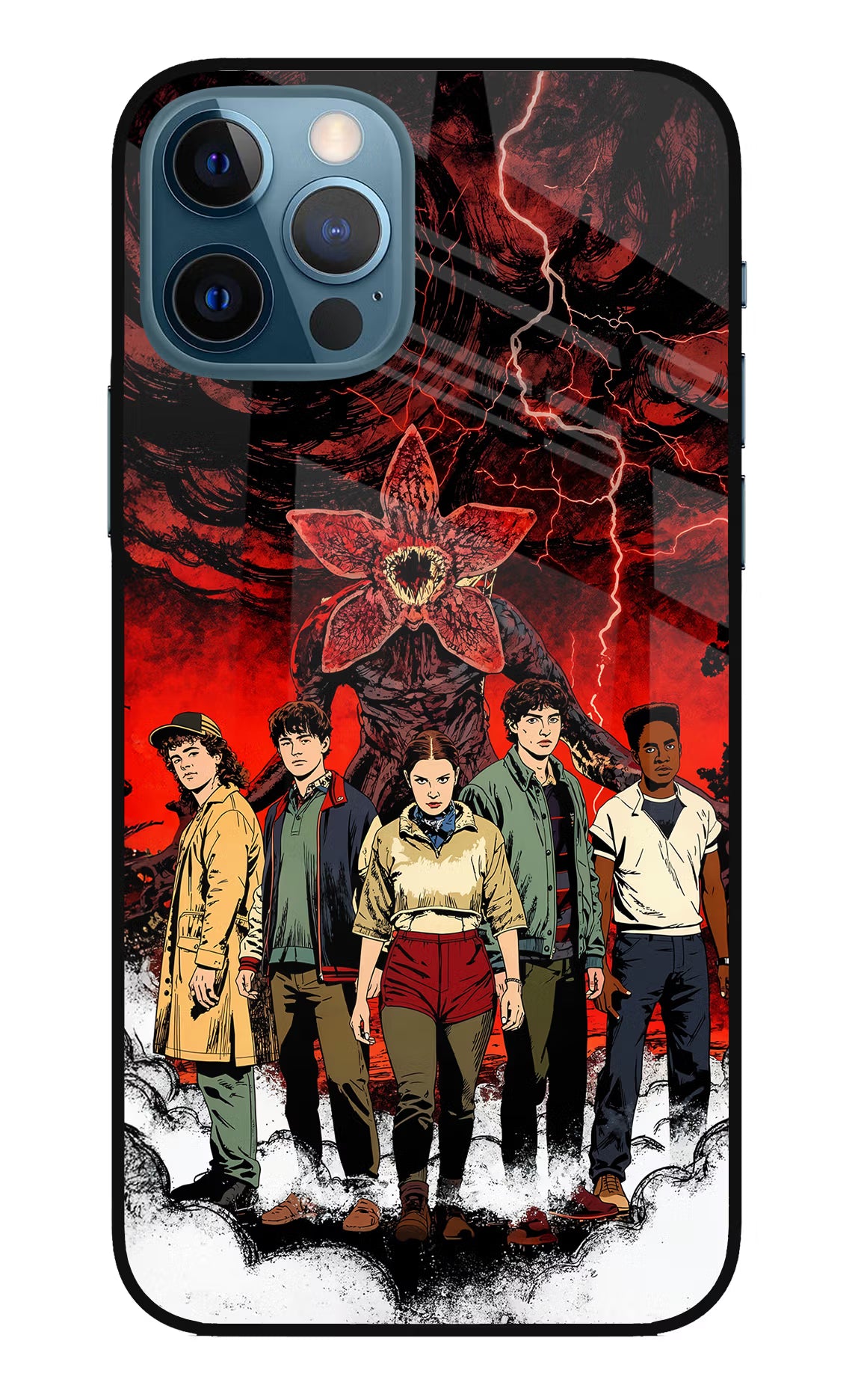 Ordinary Things Characters iPhone 12 Pro Glass Case Back Cover by Casekaro