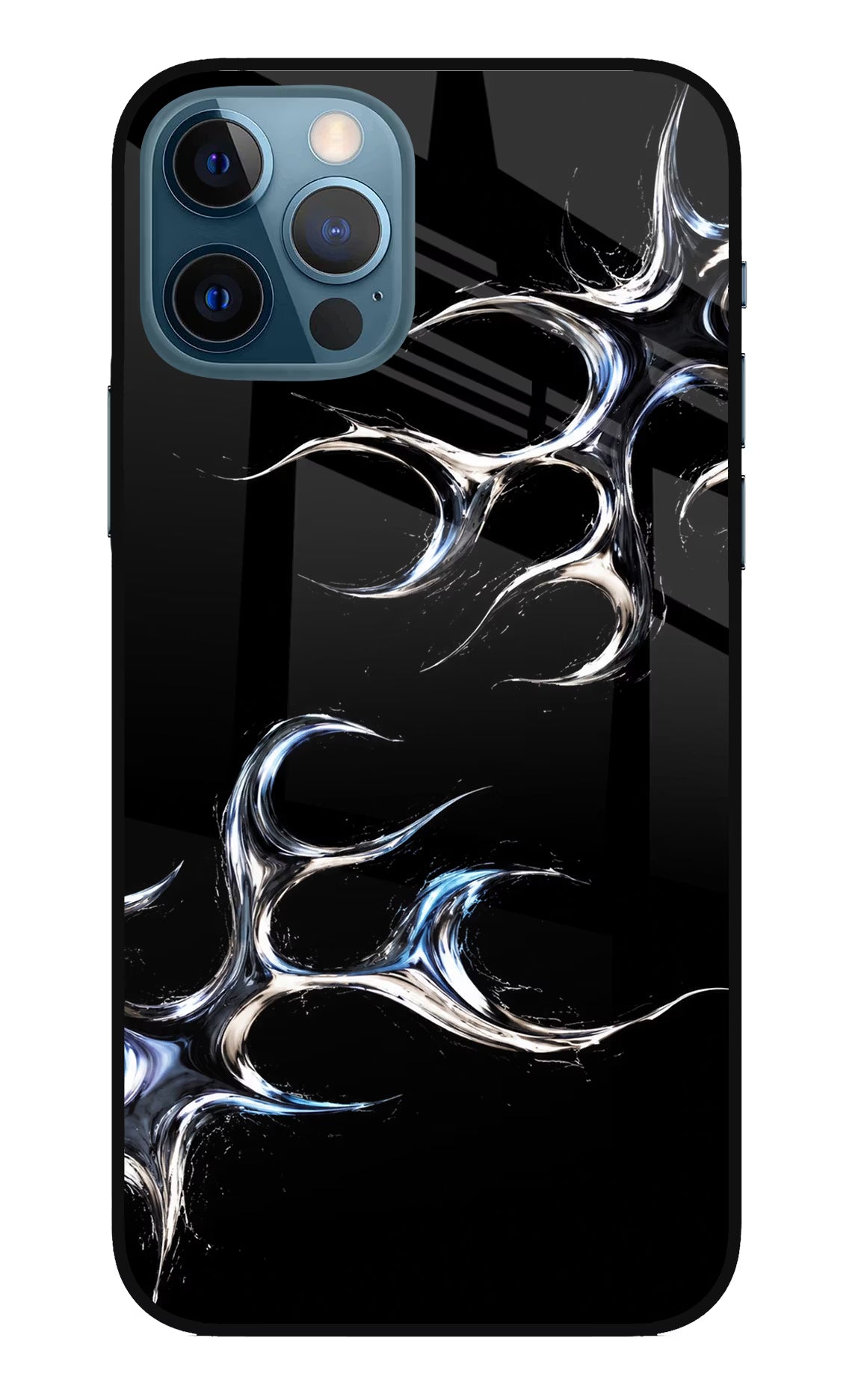 Chrome Tribal iPhone 12 Pro Glass Case