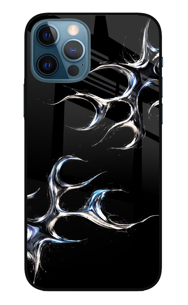 Chrome Tribal iPhone 12 Pro Glass Case