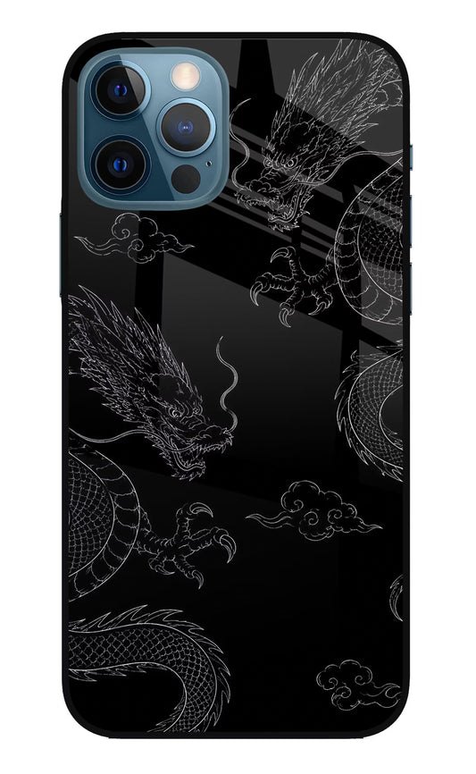 Twin Dragons iPhone 12 Pro Glass Case