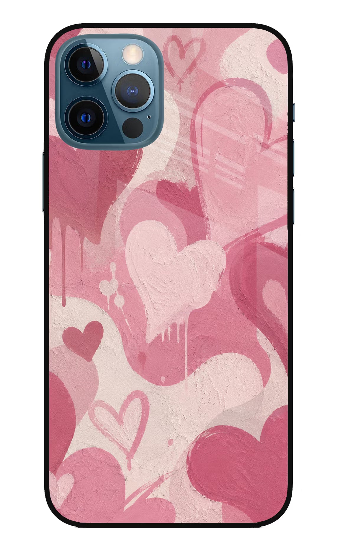 Hearty case iPhone 12 Pro Glass Case Back Cover by Casekaro