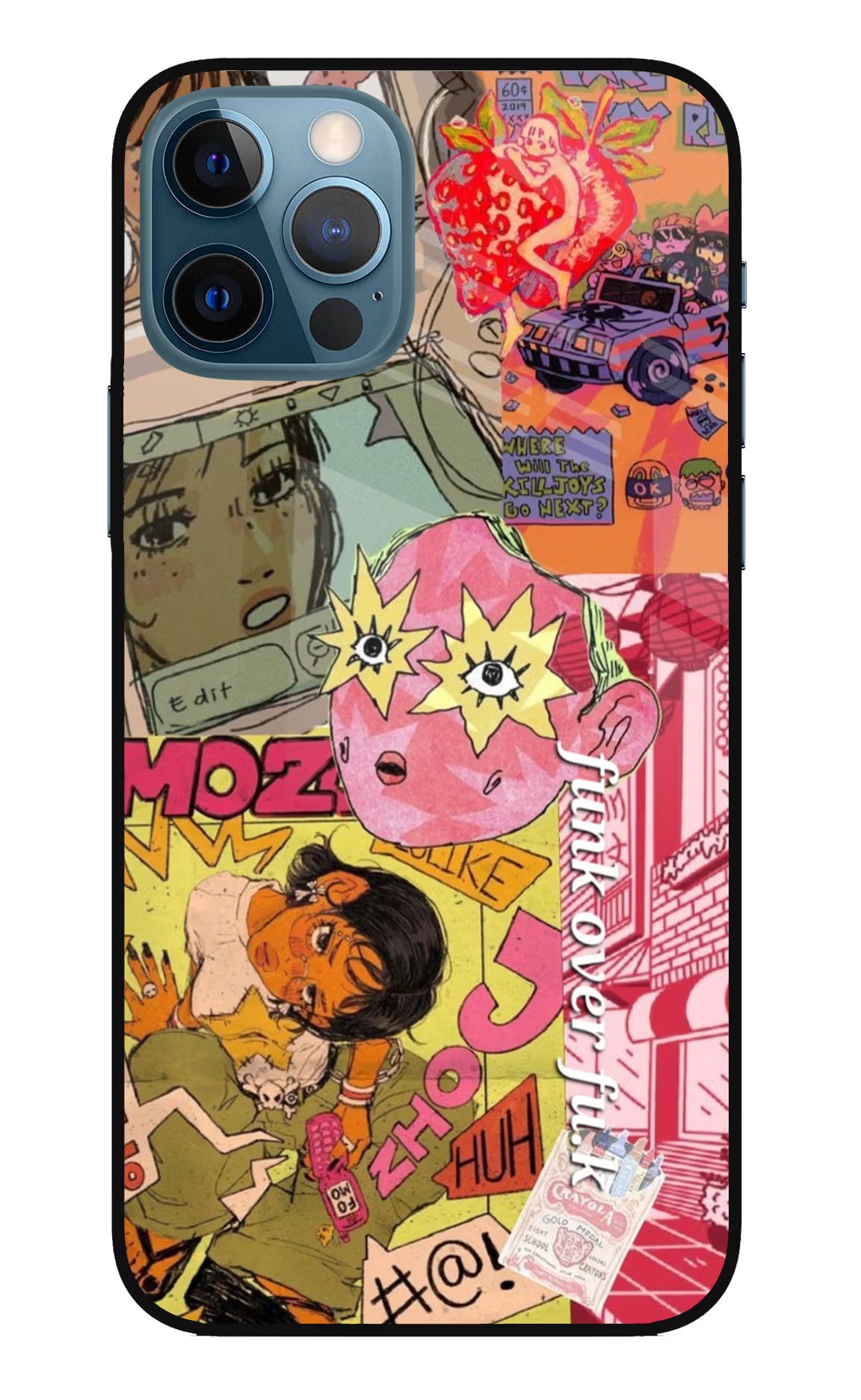 Funkover iPhone 12 Pro Glass Case
