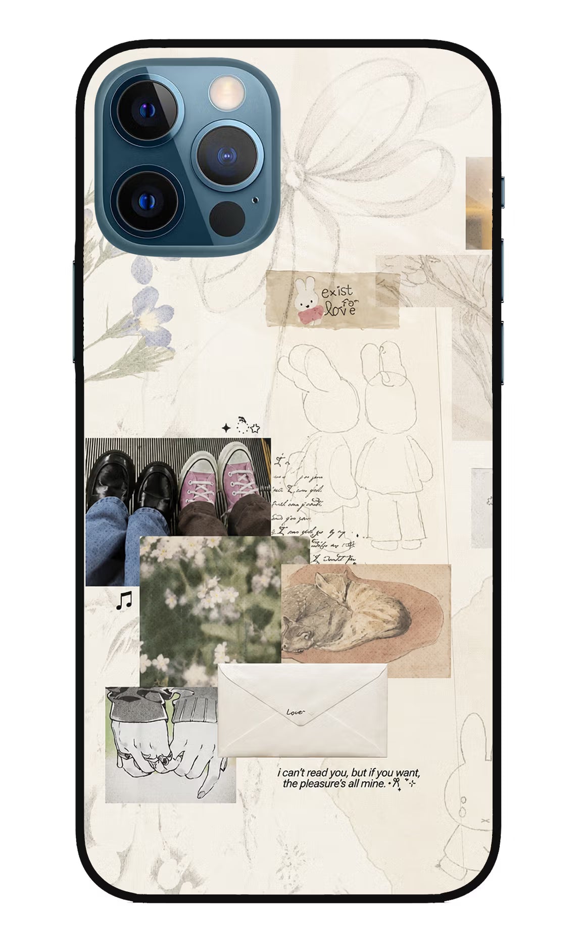 Soft Aesthetic iPhone 12 Pro Glass Case