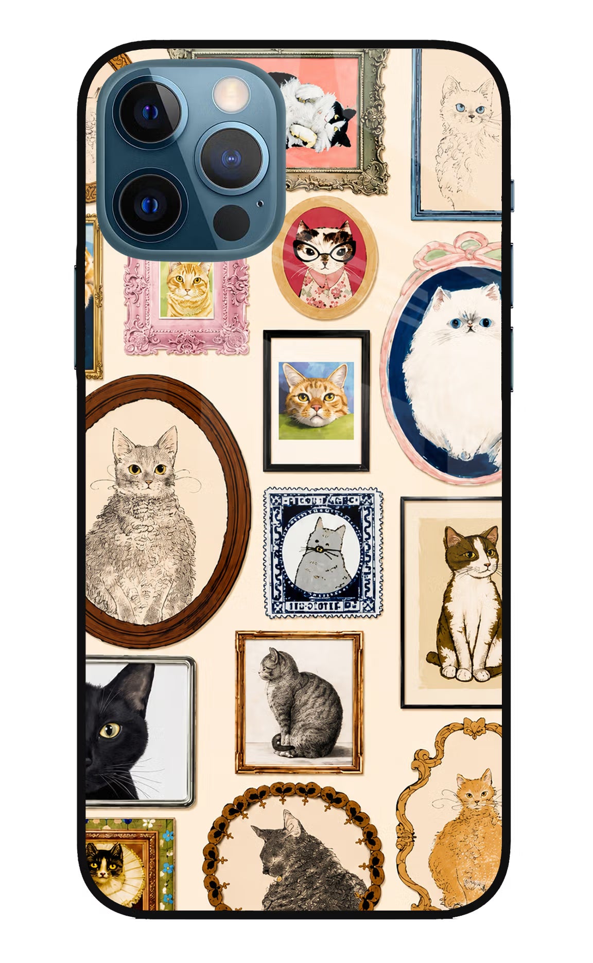 Mirror Cats iPhone 12 Pro Glass Case