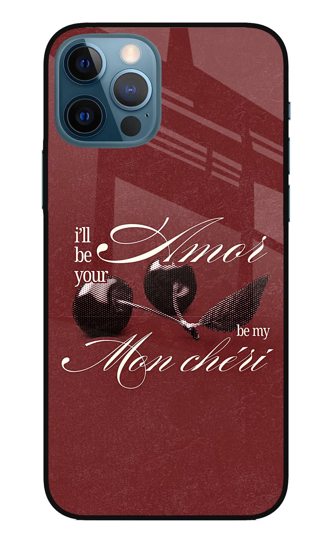 Velvet Cherry iPhone 12 Pro Glass Case