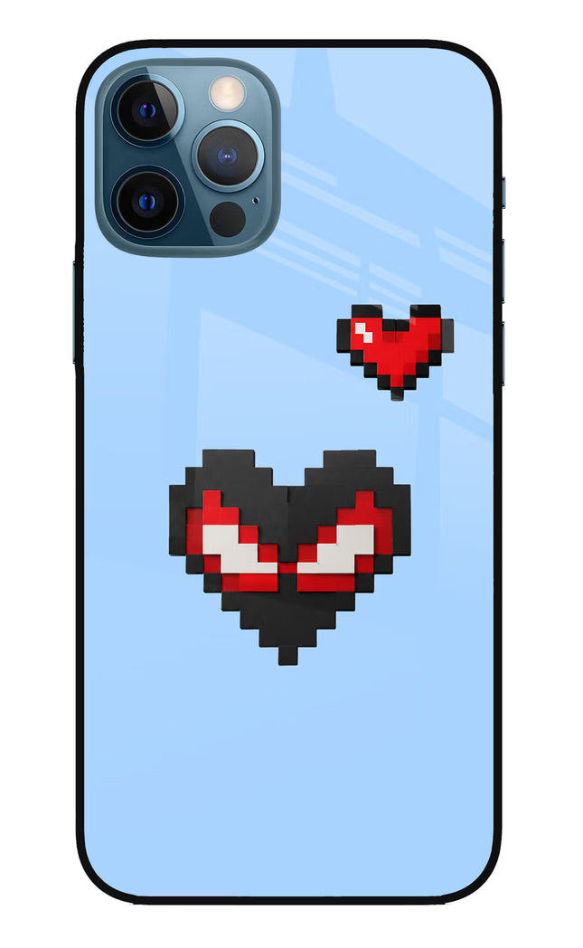 Peter Heart iPhone 12 Pro Glass Case