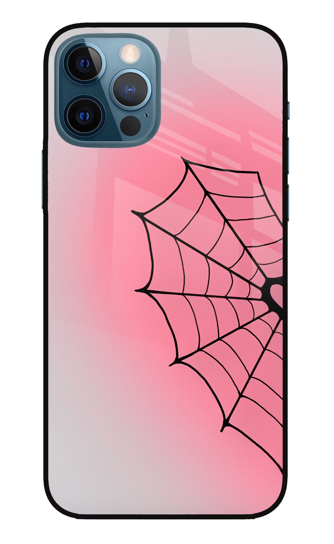 Pink Web iPhone 12 Pro Glass Case