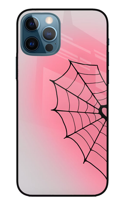 Pink Web iPhone 12 Pro Glass Case