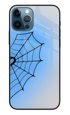 Blue Web iPhone 12 Pro Glass Case
