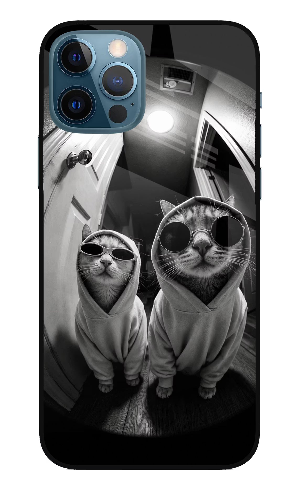 Hood Cats iPhone 12 Pro Glass Case