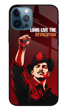 Bhagat Singh Revolution iPhone 12 Pro Glass Case